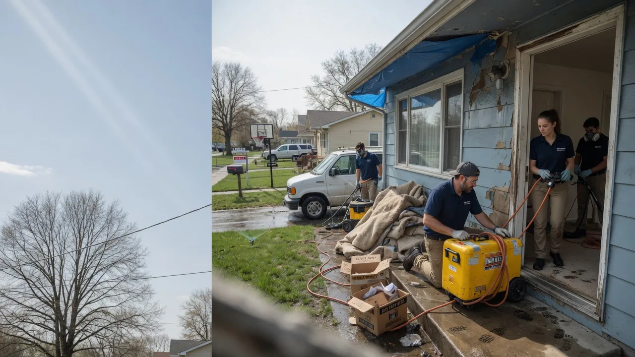 Basement Flood Cleanup in Litchfield, IL near me